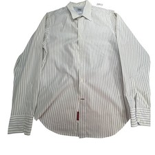 Guess striped dress shirt Men's size Medium white