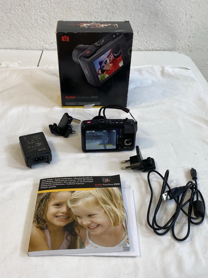 Kodak EasyShare Z950 12MP 10x Zoom IS HD + Box, Ladegerät, Handbuch - Bild 2 von 4