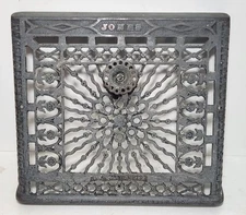 Antique Furnace Register Grate US Register Company Iron 15" x 13" Jones 1902 