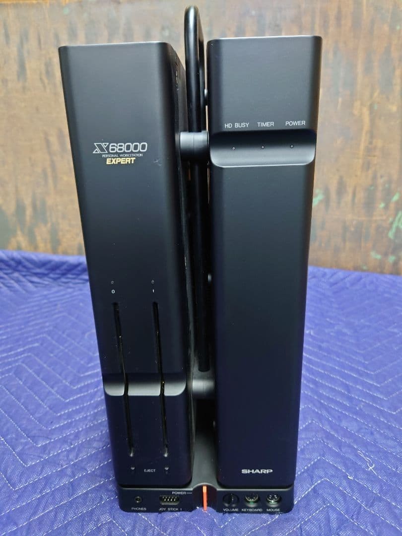 SHARP X68000 EXPERT CZ-602C-BK Computer System w/Keyboard Serviced