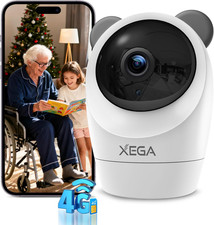 4G Telecamera Interno Con SIM,24/7 Continua Registrazione Videocamera Indoor Sen