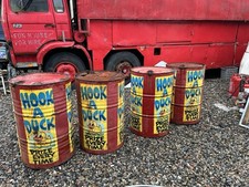 Vintage Fairground Metal Drums Hook A Duck