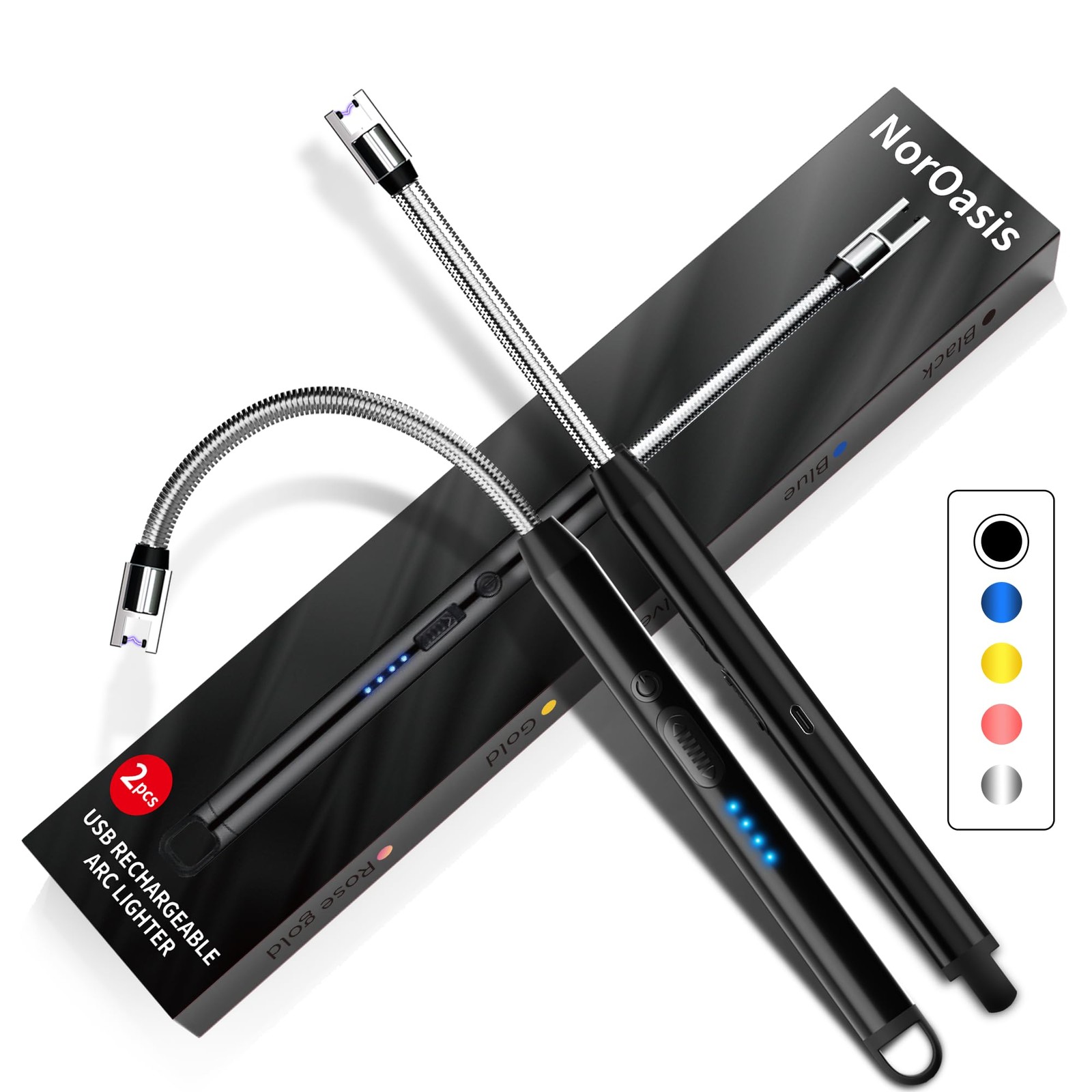 S Flameless Windproof Long Lighter...