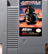 Rare Original Vintage 1980's NES Nintendo TV Series Airwolf Game 