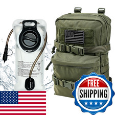 Tactical Mini Molle Hydration Pack Molle Hydration Carrier US Flag Water Resista