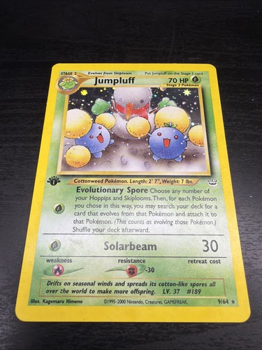 Pokemon Card - Jumpluff Neo Revelation 9/64 Holo 1st Edition Holo Rare 🔥