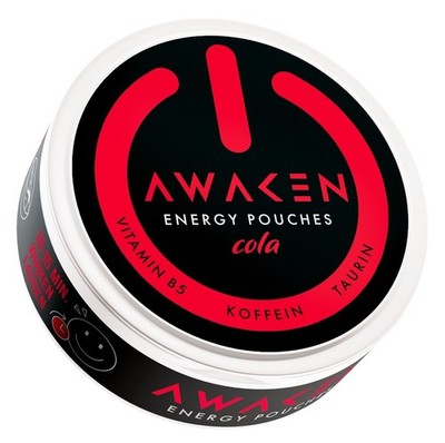 Awaken Energy Pouches Cola mit Koffein 12g (2 Dosen a 20 Stück)