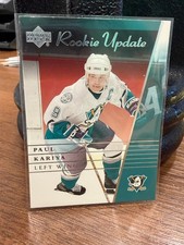 2002-03 Upper Deck Rookie Update Paul Kariya #1 HOF Anaheim Mighty Ducks
