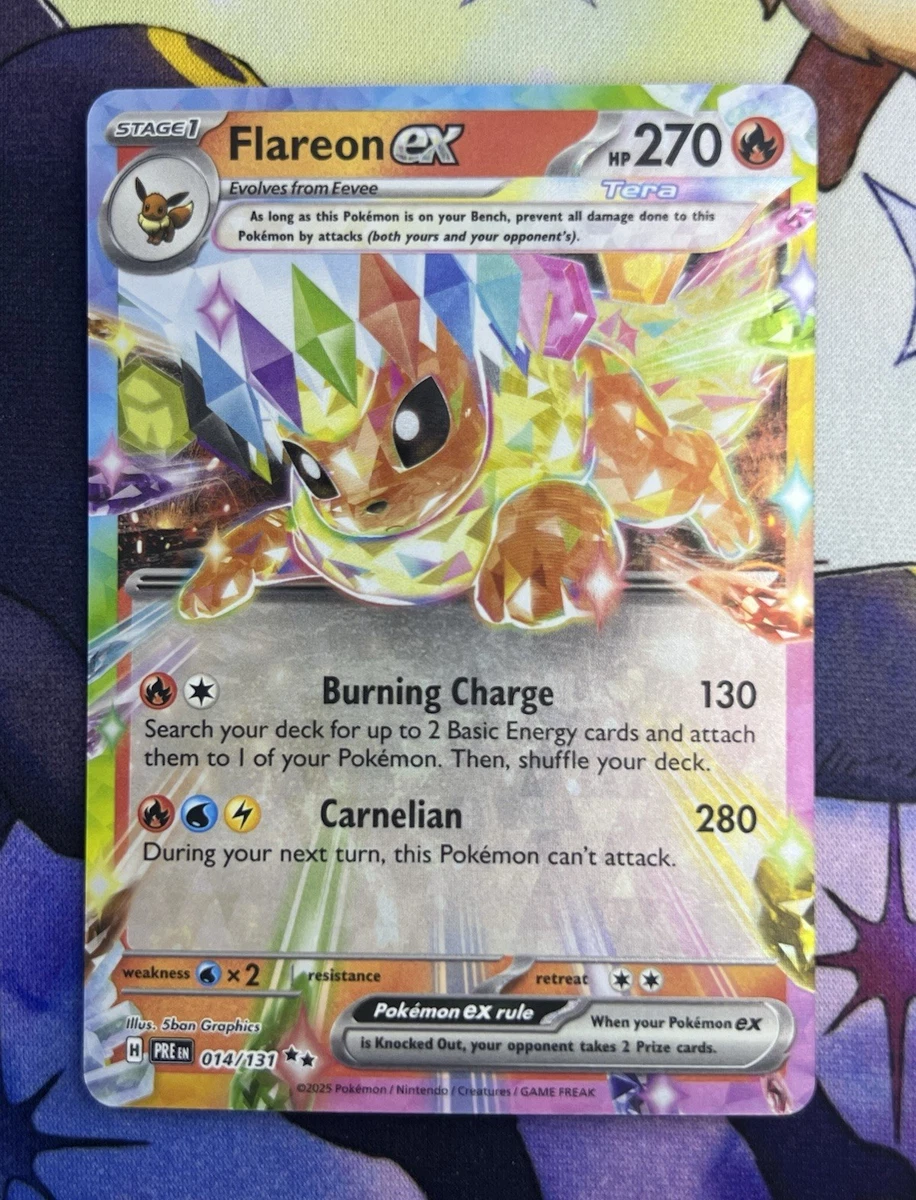 25+ Flareon ex 014/131 Prismatic Evolutions for sale | Updated Sep