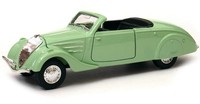 Welly 1938 Peugeot 402 Cabrio GrüN MaßStab 1:34 1:39 4,5 Zoll Diecast Auto