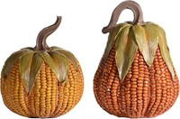 KüNstlicher KüRbis 2Er Set Herbstdeko Halloweendeko 10-12Cm Dekoartikel