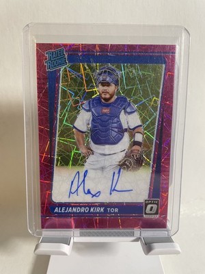 2021 Panini Optic Baseball - Alejandro Kirk Pink Velocity Autograph /75