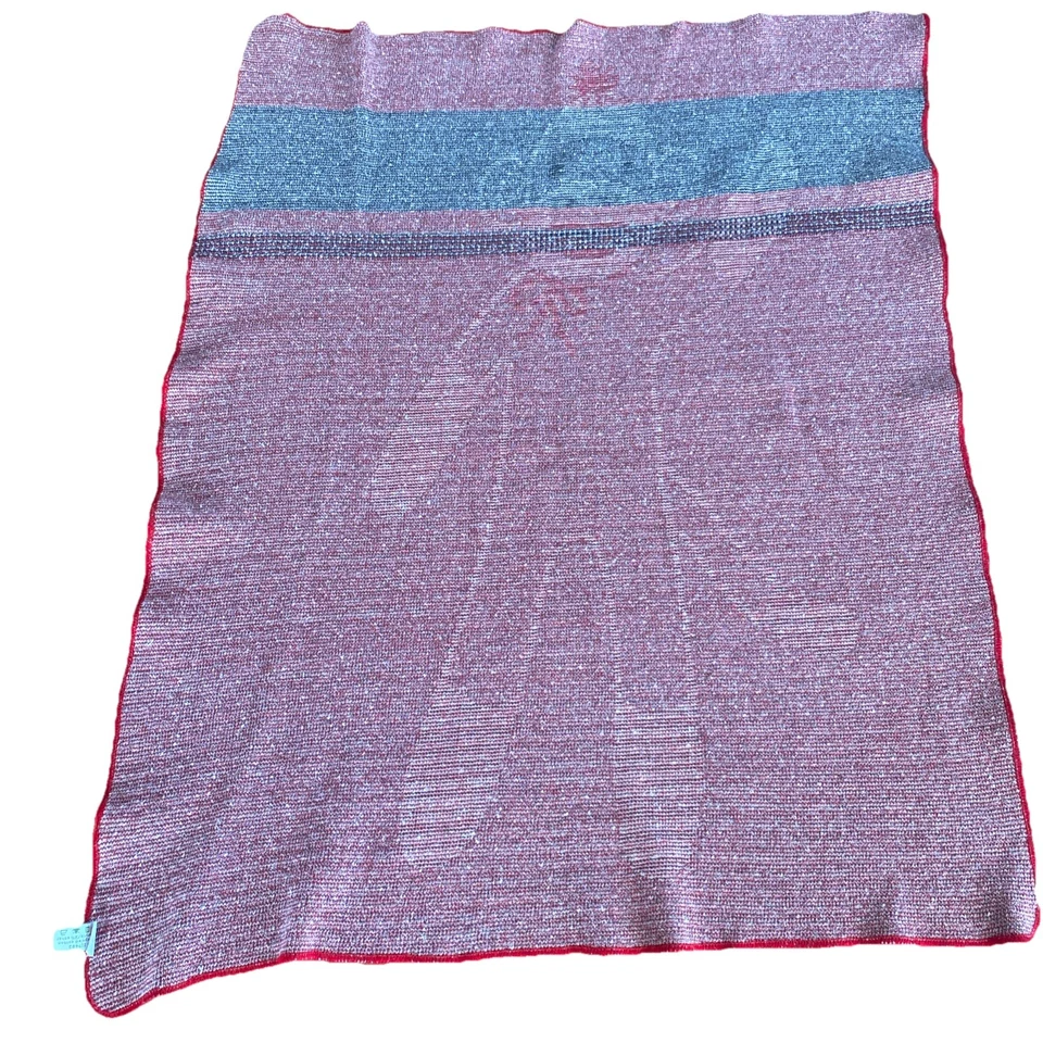 Calcetín Mono Bebé Manta Lovey Seguridad Blankey 42"x30" Agitando Foto 2 de 4