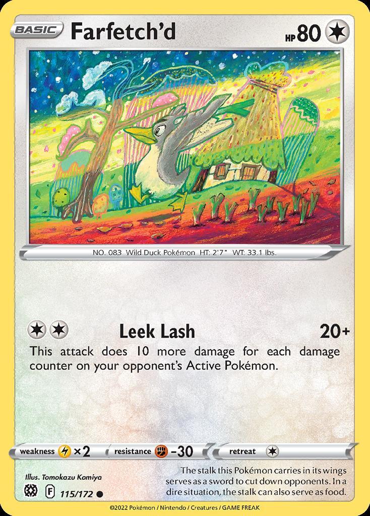 Pokemon Farfetch'd (115/186) Brilliant Stars LP