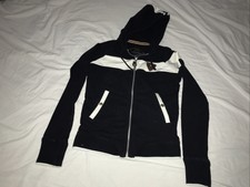 Horseware Ireland Zip Up Hoodie Jacket Men Size Medium Black/white