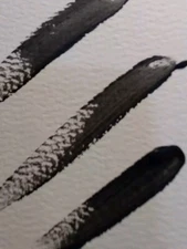 G.A.Titan Acrylic Painting IMPRESSIONISM Abstract Black White Modern Artwork 