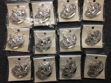 12pc Silver Gold Rhinestone Crown Brooch Pin Brooches Party Bridal USA seller 