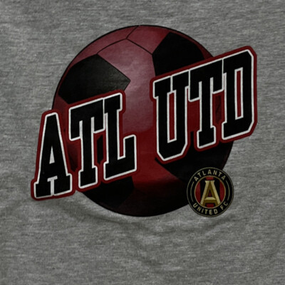 MLS Soccer size 3T Boys Atlanta United short sleeve gray red black