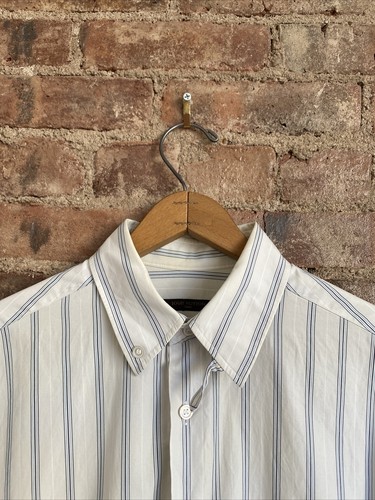 Louis Vuitton Mens Shirt, White & Blue Stripes, Sz 40 Medium France - Picture 3 of 10