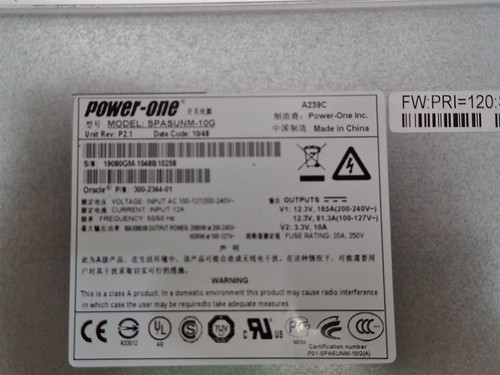 Viel 2 Sun Oracle 300-2344-02 Typ A239C 1030/2060 Watt AC Eingang Netzteil - Bild 2 von 3
