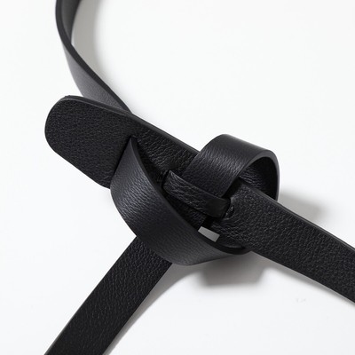 THE ROW Knotted Leather Belt in Black Size Large L | eBay display picture 3