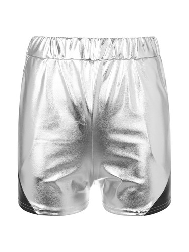 Damen Wetlook Booty Shorts High Waist Hot Pants Festival Disco Rave Shorts - Bild 5 von 17