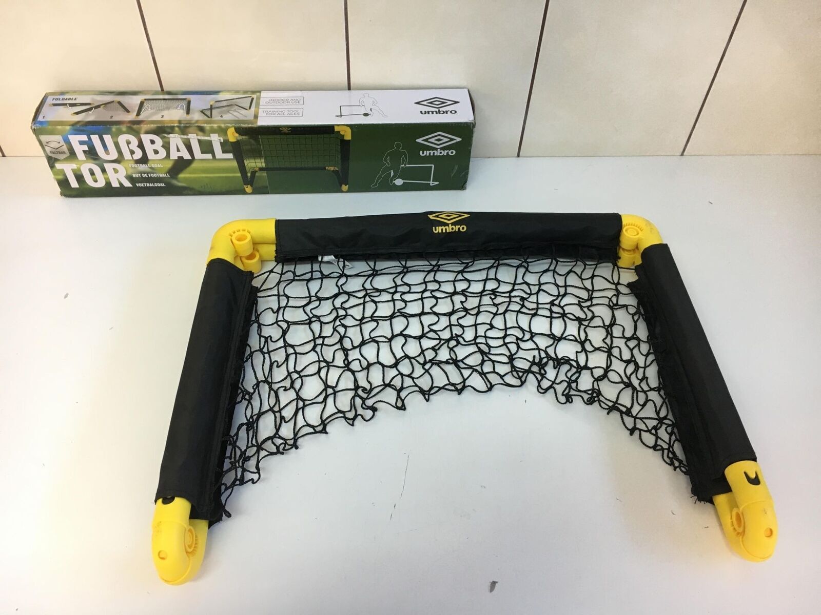 Porta calcio Umbro - porta calcio 50 x 44 x 44 cm - porta calcio pieghevole