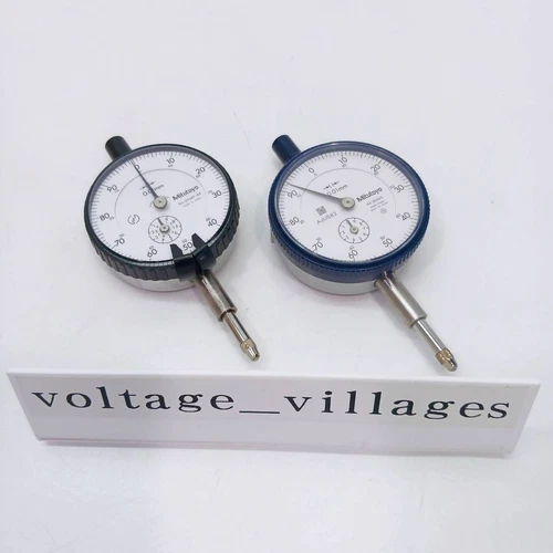 Mitutoyo Dial Gauge 2046S 2046F-09 set of 2 0-10mm 0.01mm Metric Gage JAPAN