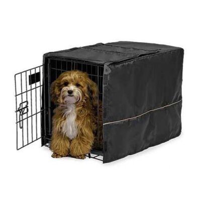 Midwest Quiet Time Pet Crate Cover Black 23'' x 13.5'' x 15''