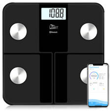 Smart Body Fat Scale, 8 Body Composition Analysis Bluetooth Scale w/Fitness App