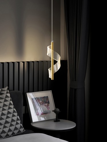 LED Hanging Light Hotel Bedroom Acrylic Pendant Lamp Chandeliers Ceiling Fixture - Picture 22 of 36