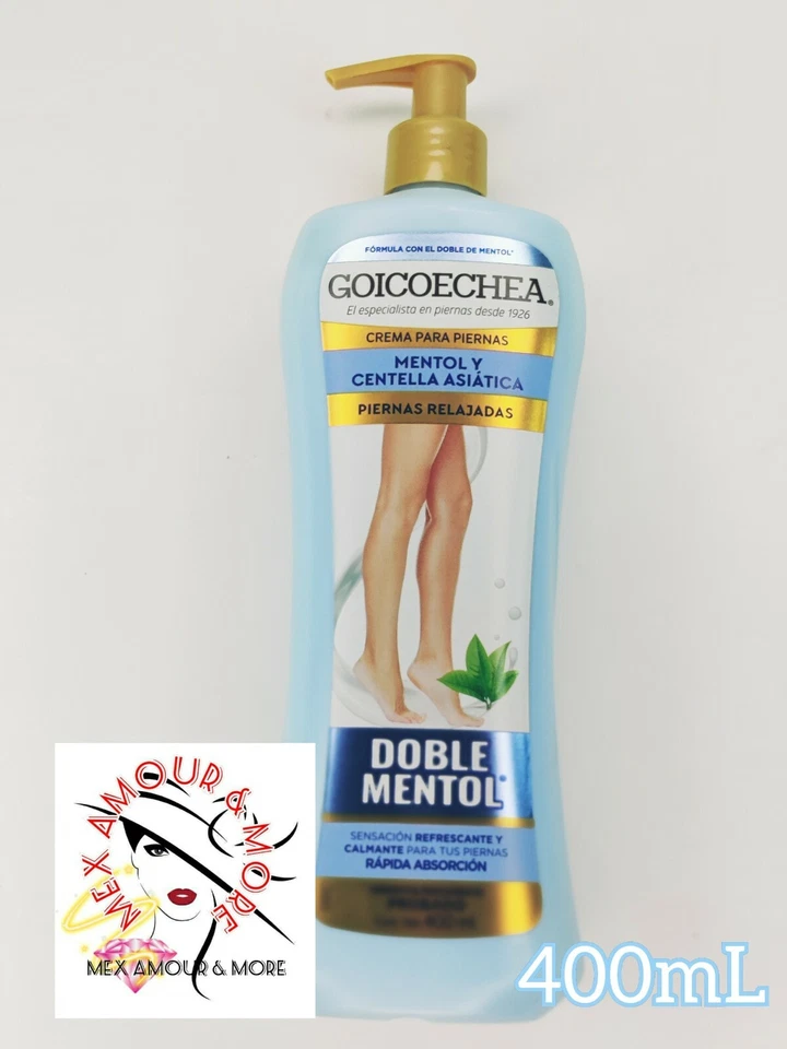 2X GOICOCHEA DOBLE MENTOL 400ml c/u Crema Para Piernas Doble Mentol Goicoechea❤️ Foto 2 de 4