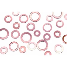 Copper Crush Washer Gasket Seal M Metric or Inch (5 10 25 100Pk)