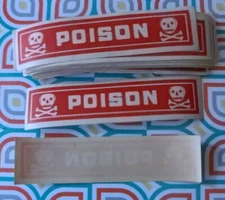  Antique Poison w/ skull & crossbones apothecary medicine label seals, sticker
