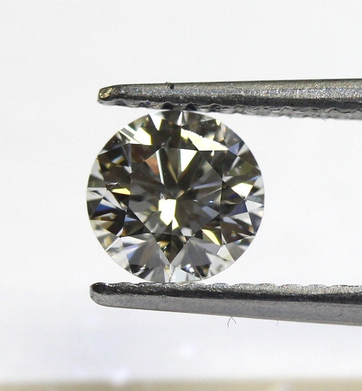 GIA loose certified .79ct SI1 J round Natural brilliant diamond estate vintage