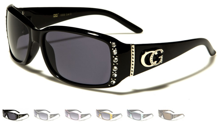 CG Eyewear Sunglasses Designer Fashion Rhinestones Shiny Fashion Frames Women