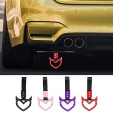 1pc Heart-Shaped Car Handle Straps Rear Bumper Warning Rings For Car SUV