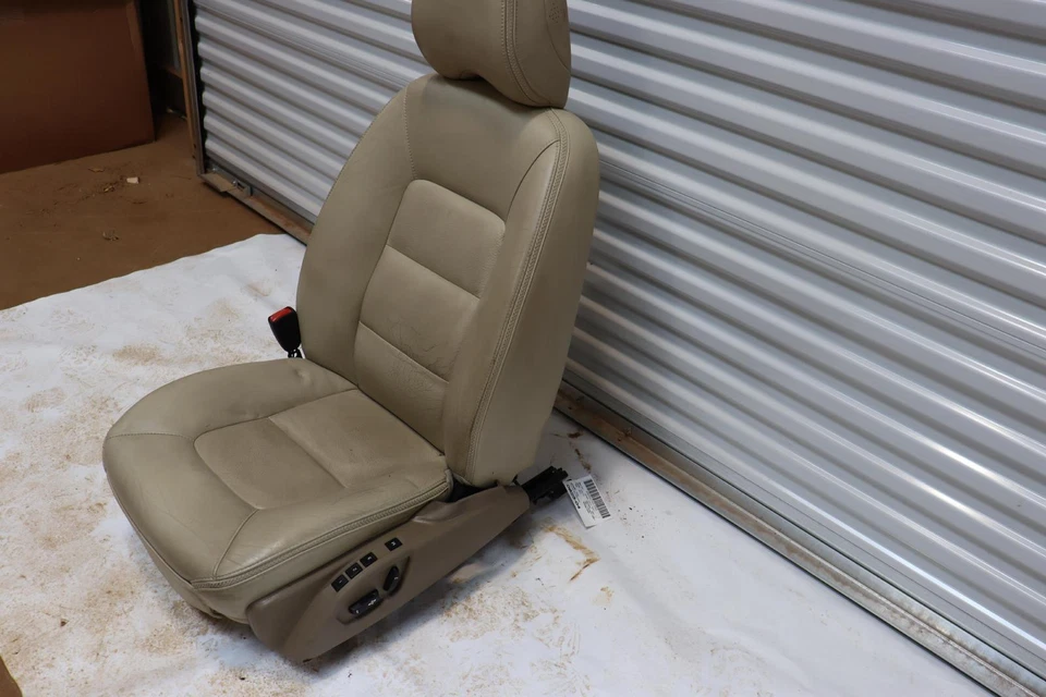 2012-2016 年沃尔沃 XC70 前左驱动侧座椅皮革 TAN 带显示原始设备制造商 — 第 3/4 张图片