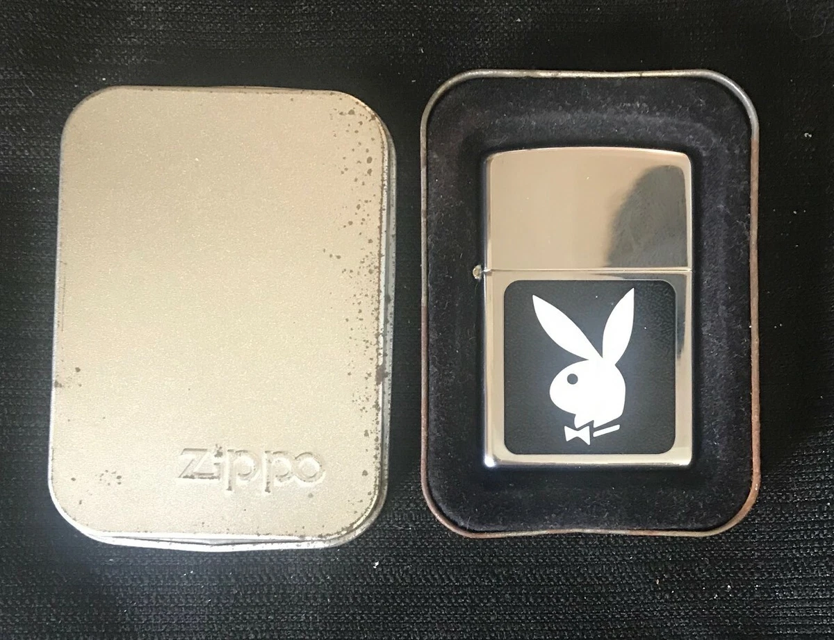 vintage zippo lighter (PLAYBOY BLK & WHT) STK250PB.107 NEW- OLD STOCK