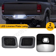 For 2003-18 Dodge Ram 1500 2500 3500 Smoked LED License Plate Rear Tag Lights 2x