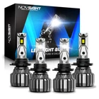 NOVSIGHT 9005 9006 LED Headlight Bulbs Kit High Low Beam 6500K Super Bright
