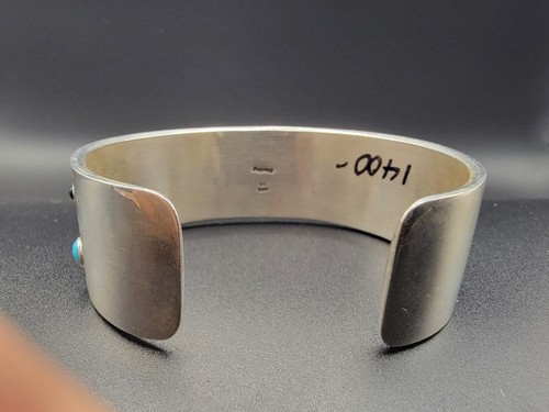 Aaron John, Bracelet, FLOWERS, Multi Stone, Overlay, Navajo, LARGE size - Picture 7 of 9