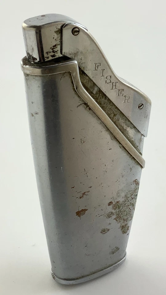 Encendedor de arpa Fisher Easy Grip vintage Pat No 165049 Japón Sparks DD456 Foto 3 de 4