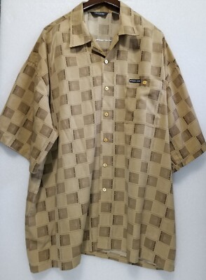 Men's Musso Jeans Shirt Size 3XL Short Sleeve 