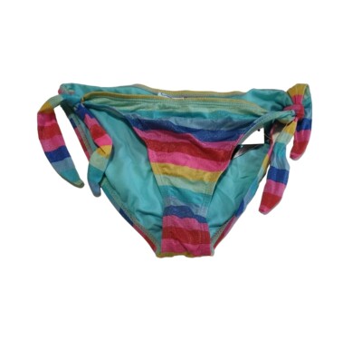 California Waves Swim Bottom Women's Large Bikini Hugger Beach Island Striped
