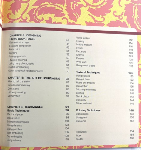 The Encyclopedia of Scrapbooking Techniques Hardcover/Dust Jacket Book - Imagen 4 de 4