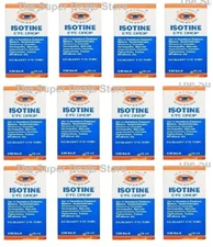 12 x 10ml Isotine Eye Drop Pure Herbal & 100% Genuine Eye Drops - Free Ship HUS