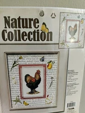 Leisure Arts Nature Collection Rooster Counted Cross Stitch Kit NEW 115562