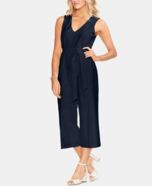 Vince Camuto Jumpsuit V Neck Cropped 