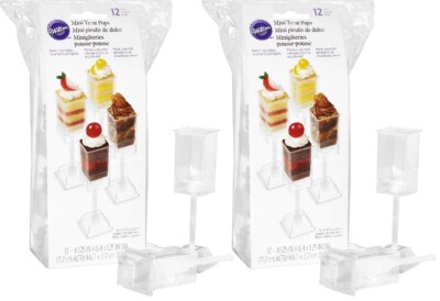 Wilton - 2er Set (24) Mini Treat Pops, Party Deko